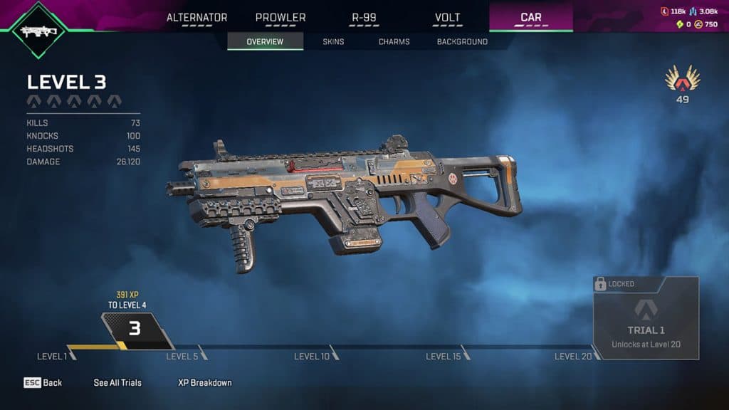 C.A.R. SMG in Apex Legends