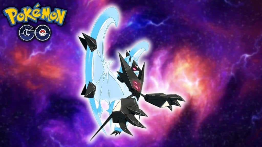 pokemon go legendary dawn wings necrozm flying through the sky