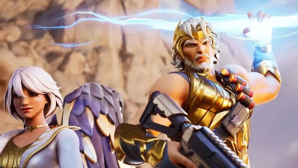 Zeus holding lightning bolt in Fortnite Chapter 5 Season 2