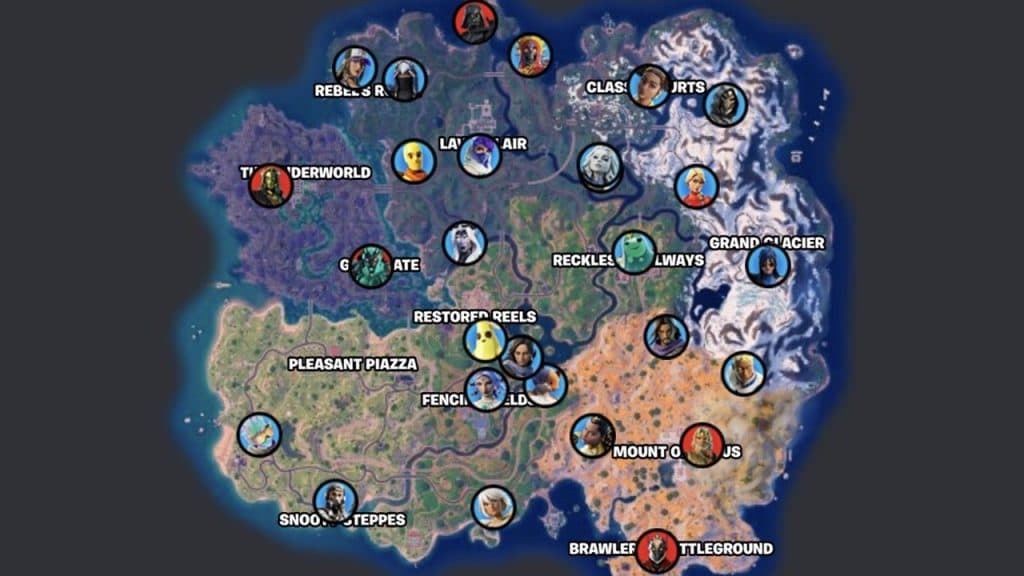 Fortnite NPC locations in Chapter 5 Season 2