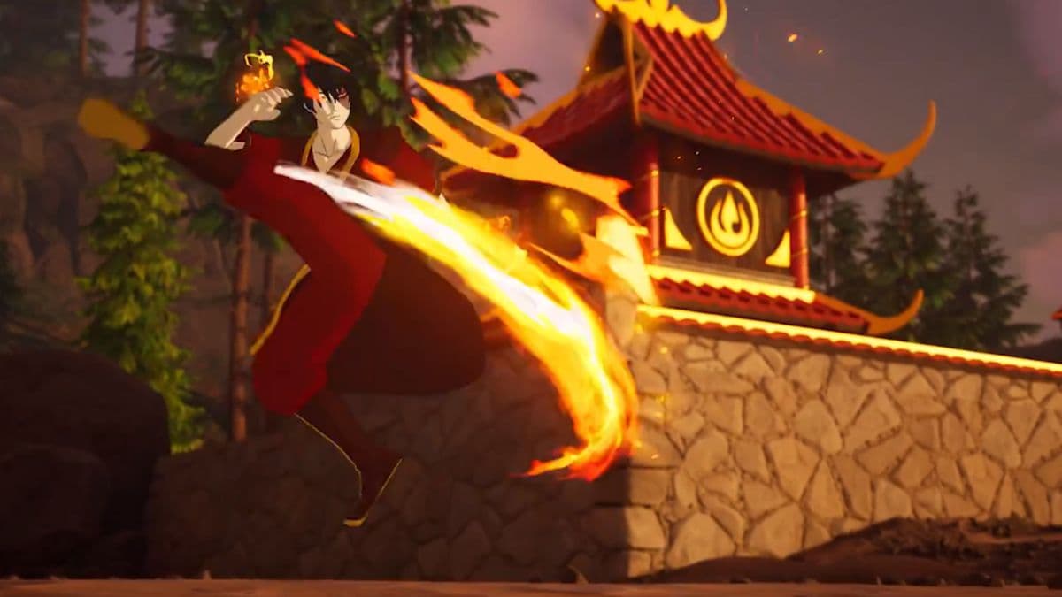 zuko avatar skin in fortnite