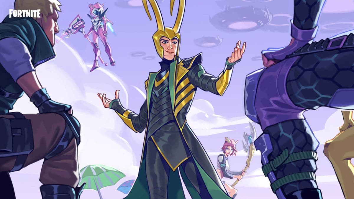 Loki loading screen in Fortnite