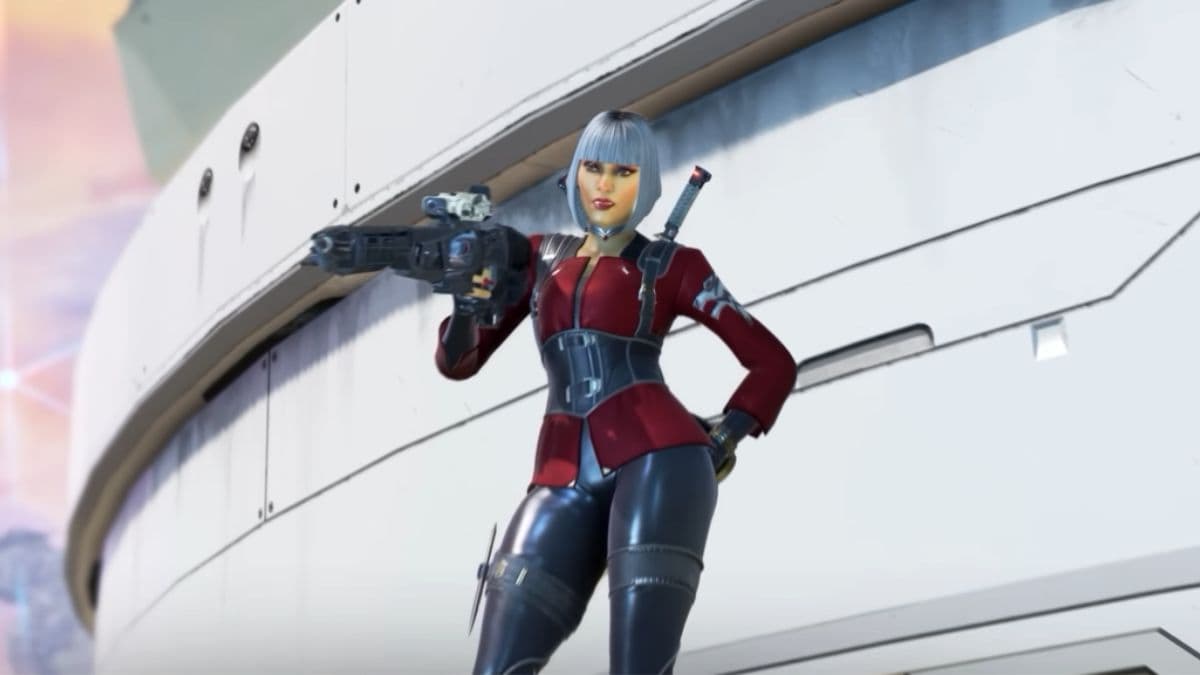 loba in apex legends holding a sentinel