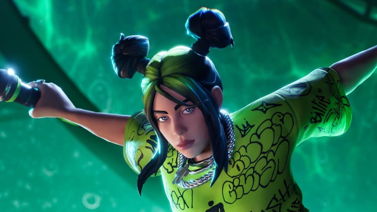 Billie Eilish in Fortnite Festival.