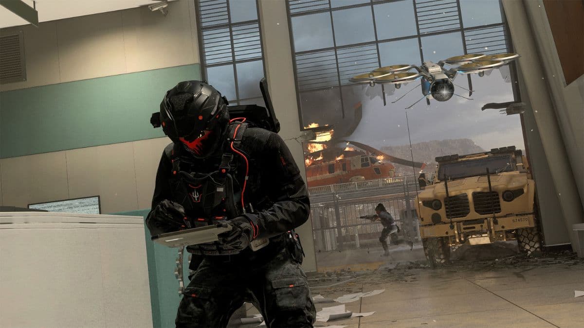 mw3 and warzone operator controlling drone