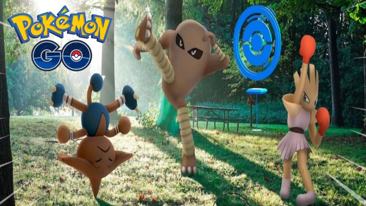 pokemon go fighting types hitmontop, hitmonlee and hitmonchan