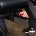 Body-Solid Clubline Decline Olympic Bench Seat Adjustment