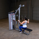 Body-Solid Pro Clubline Lat Pulldown Machine/Mid Row Combo