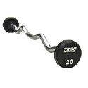 Troy Urethane Fixed Barbell w/ EZ Curl Bar