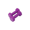 Body-Solid 2 lb. Light Purple Neoprene-Covered Dumbbells