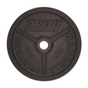 Troy 100 lb Machined Black Olympic Plate