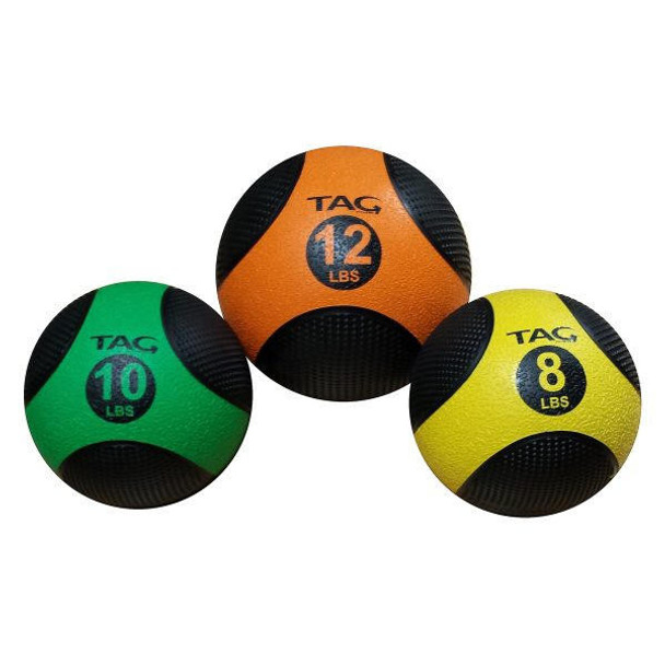 TAG Fitness (#MDBL) Rubber Gym Medicine Balls