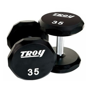 Troy Barbell (#TSD-U) 12-Sided Urethane Dumbbells