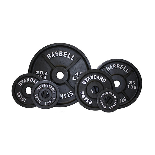 Troy USA Sports (#BO) Black Cast Iron Olympic Plates