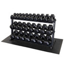 Body-Solid 3-Tier Shelf Dumbbell Rack w/ Optional Weights