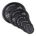 Body-Solid Black Cast Iron Olympic Plates