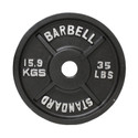 Troy USA Sports 35 lb Black Olympic Plate