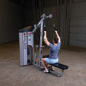 Body-Solid Commercial Lat Machine/Seated Row Combo