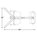 Inflight Fitness Hyper Extension Dimensions