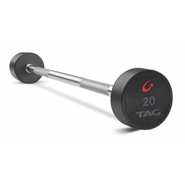 TAG Fitness (20-110 lb) Fixed Urethane Barbell Set