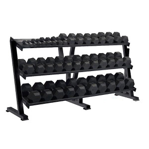 York Barbell (#69129) 3-Tier Shelf Dumbbell Rack