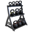 TKO 3-Tier Kettle Bell Rack w/ Optional Weights