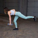 Woman Working Out with Body-Solid Neoprene Weights