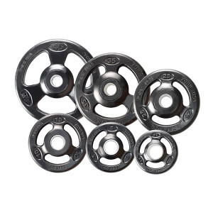 York Barbell "Iso-Grip" Rubber Olympic Plates