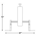 Inflight Fitness Flat Olympic Bench Press Dimensions