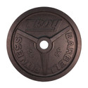 Troy 45 lb Black Wide Flange Olympic Plate