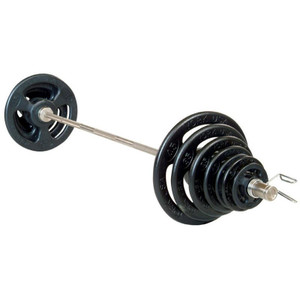 York Barbell "Iso-Grip" Steel Olympic Weight Set