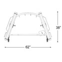 Inflight Fitness (#FT1000S) Functional Cable Machine Footprint Dimensions