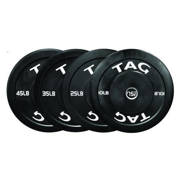 TAG Fitness (#OBP) Rubber Olympic Bumper Plates