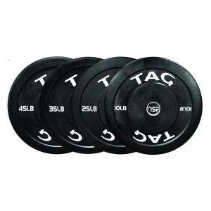 TAG Fitness (#OBP) Rubber Olympic Bumper Plates