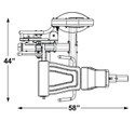 Inflight (#CT-MSECS) Leg Extension & Leg Curl Machine Dimensions