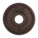 Troy 5 lb Black Weight Plate