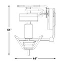 Inflight Bicep/Tricep Combo Machine Dimensions