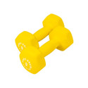 Body-Solid 9 lb. Yellow Neoprene-Coated Dumbbells