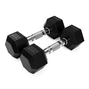 Troy USA Sports (#HD-R) Rubber-Coated Hex Dumbbells