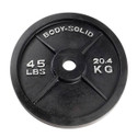 Body-Solid 45 lb Cast Iron Weightlifting Plate