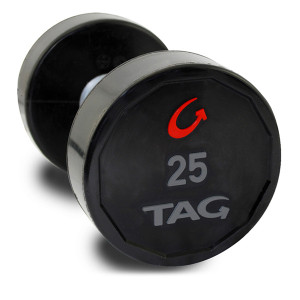 TAG Fitness (#DBU) Round Urethane Dumbbells