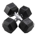 Body-Solid 25 lb Rubberized Dumbbells