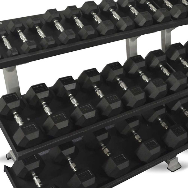 Inflight Fitness Rubber Hex Dumbbells