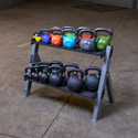 Body-Solid Dumbbell/Kettlebell Storage Rack