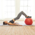 Woman Training on Aeromat Exercise Ball