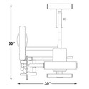 Inflight Fitness Ab/Back Machine Dimensions