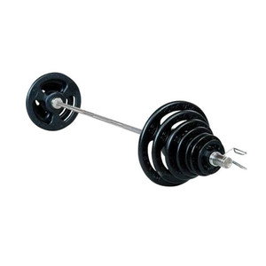 York "Iso-Grip" Rubber-Coated Olympic Weight Set