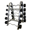 Troy Fixed Barbell Set w/ Rack