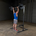 Body-Solid Home Half Cage Shoulder Press Exercise