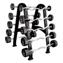 TAG Fitness (8-Sided) Fixed Urethane Barbell Set & Rack